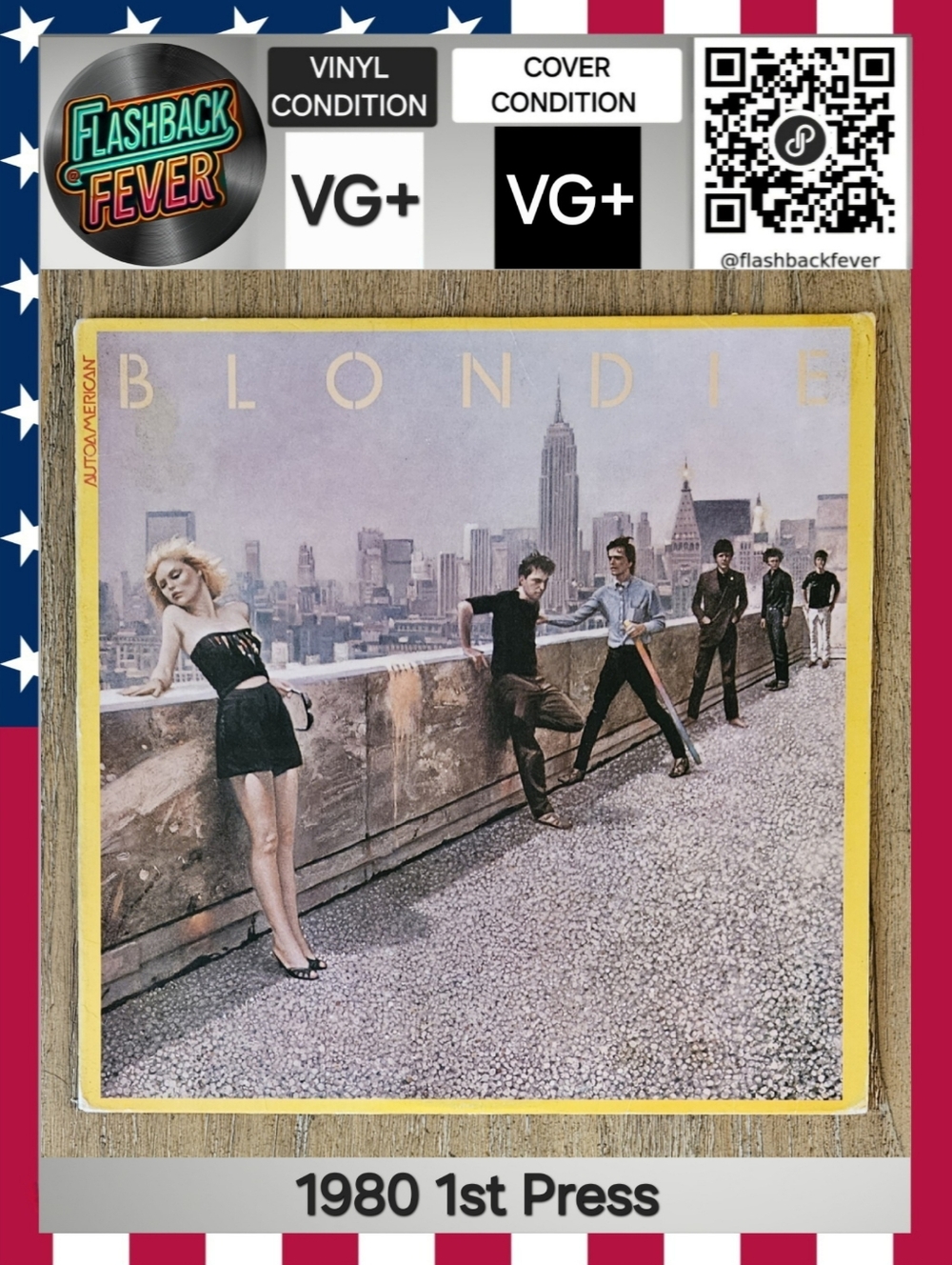 BLONDIE•Autoamerican•Nov 19, 1980 US (#CHE 1290) Pitman, 1st Press